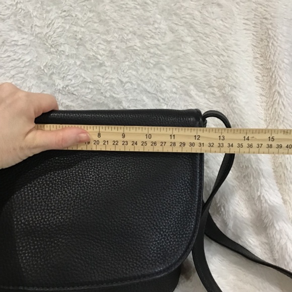 VTG Coach Sonoma Black Flap Crossbody Bag 90s Pebbled Leather Classic City - Picture 9 of 14